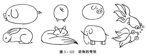 动物与静物组合简笔画