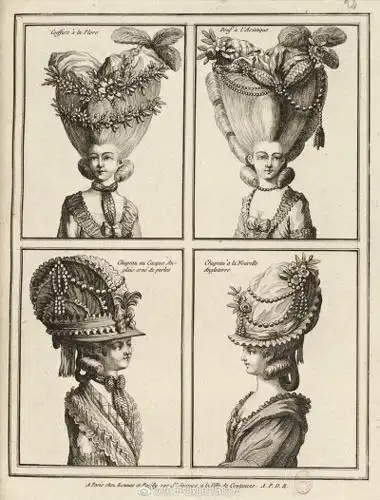 洛可可时代 夸张的发型