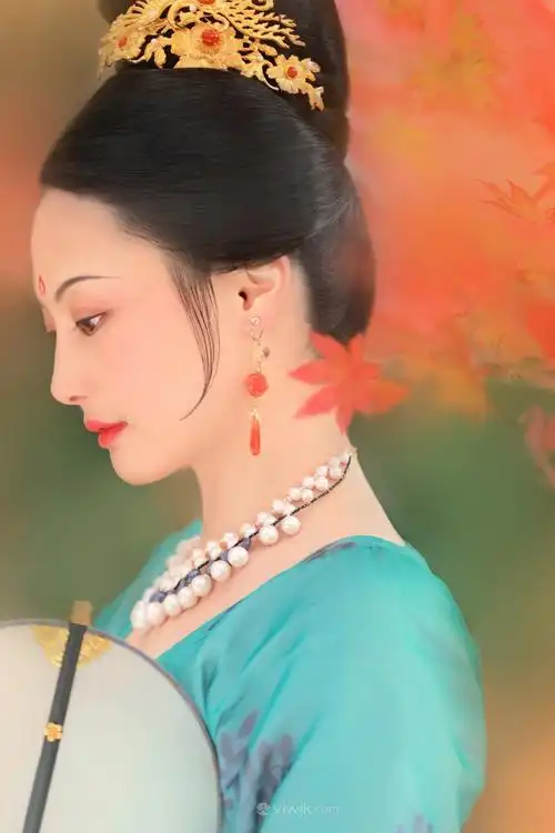 柳叶眉侧颜绝世容颜古装美女图片