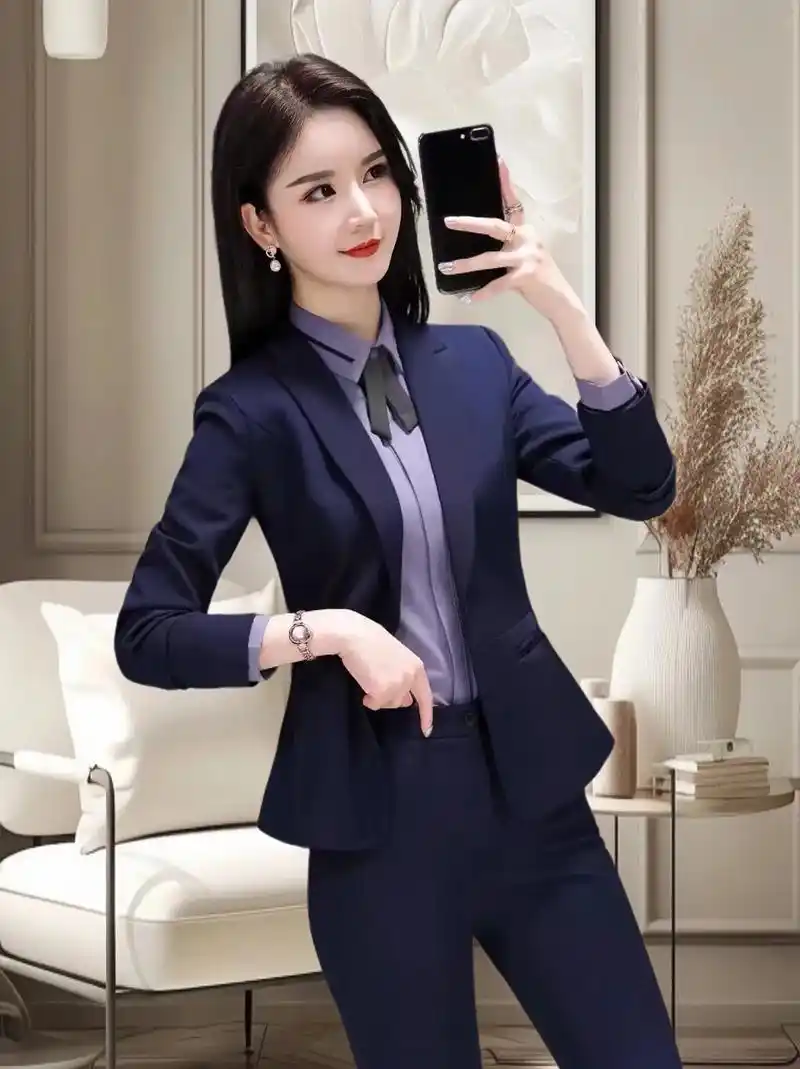 穿搭必备,小个子姐妹也可以轻松驾驭#品质女装#职场女性西装套装推荐