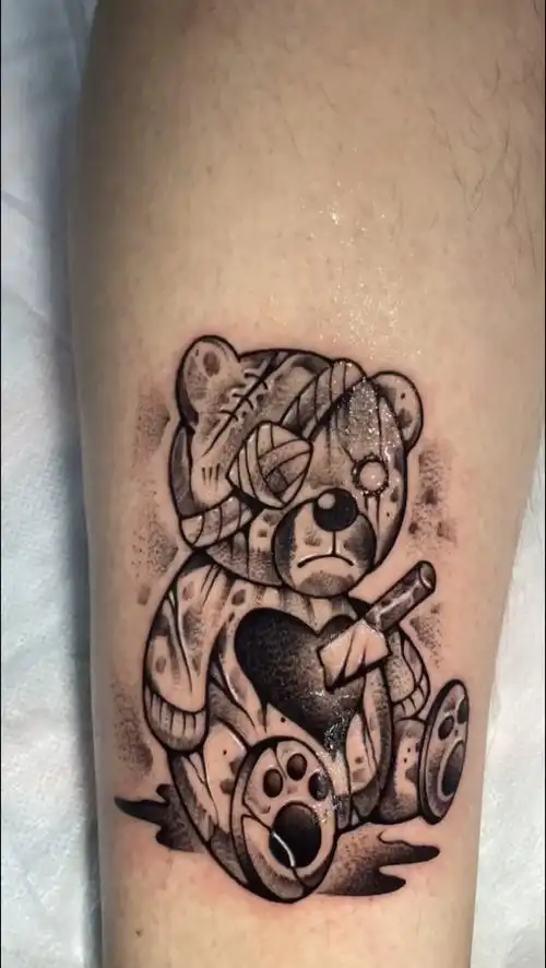 卑微的心碎小熊漳州纹身