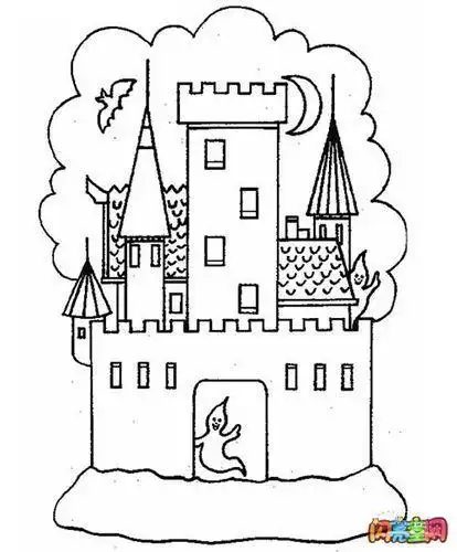 儿童简笔画梦想王国梦幻世界简笔画作品梦想王国简笔画儿童梦幻城堡简