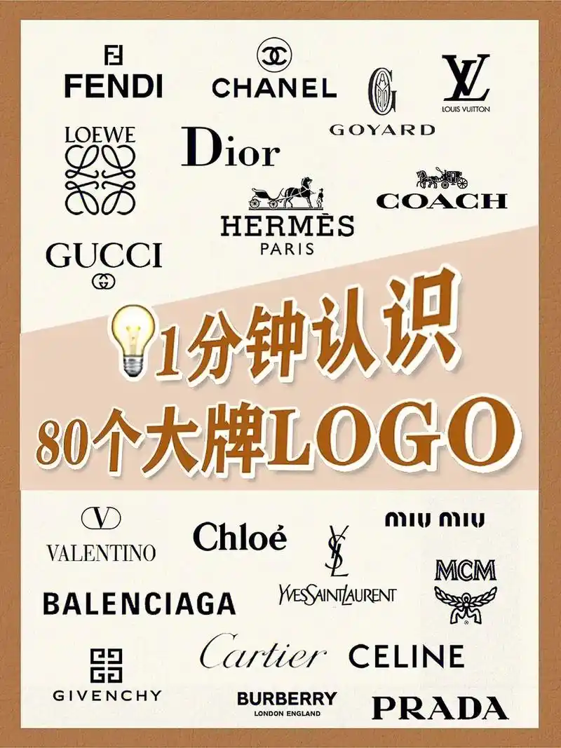 奢侈品大牌logo大全.#图文伙伴计划 #二奢 - 抖音