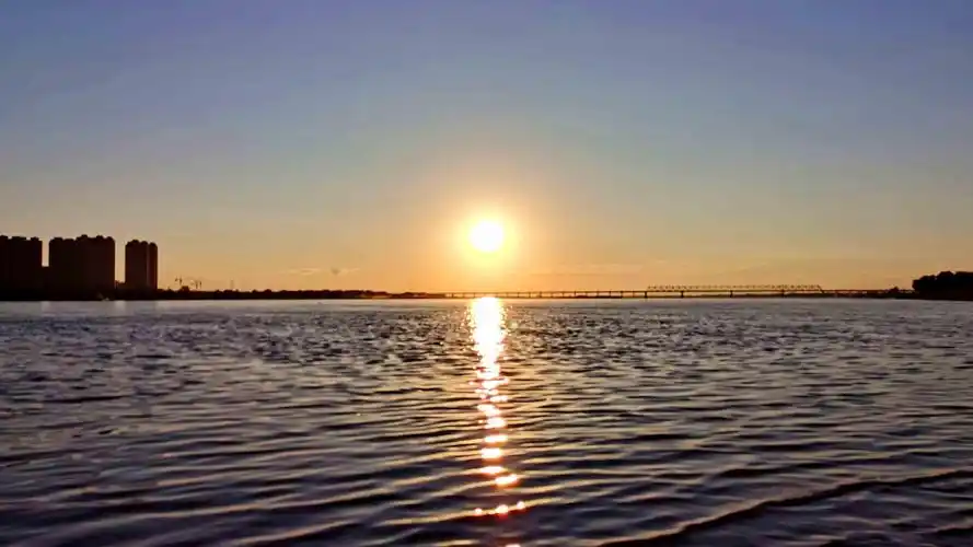 抖音最火晚霞日落美景像素壁纸高清图片