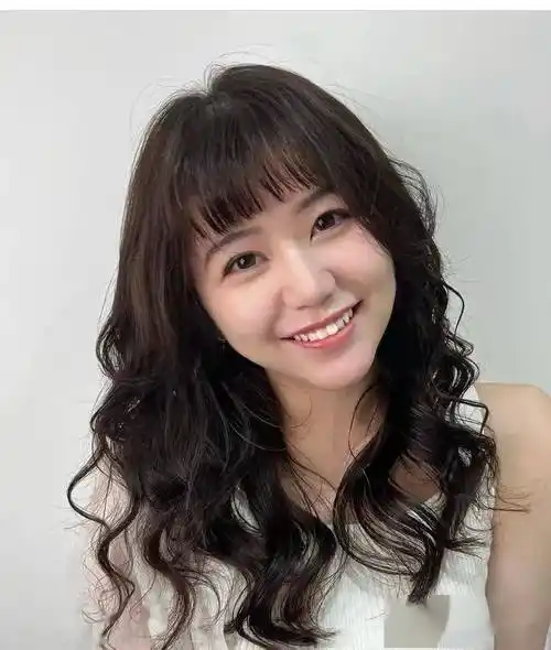 "乖乖女半头烫",减龄特好看!_发型_中国_形象