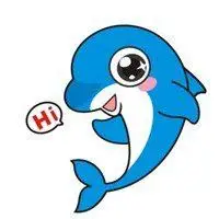 海豚头像图片卡通可爱 卡通小海豚头像_微信头像图片大全