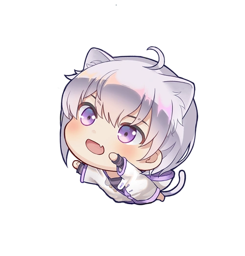 双色猫耳q版的sei酱小可爱【.