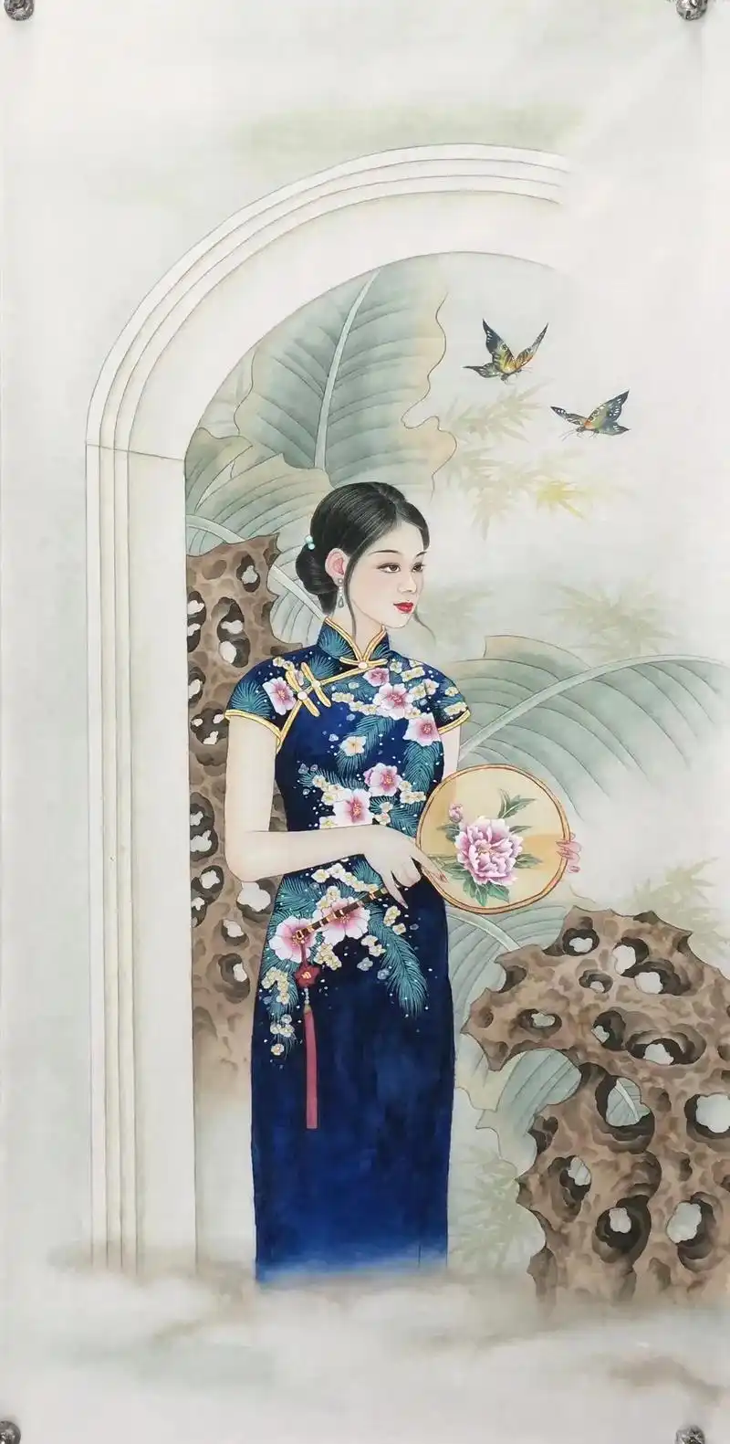 国风古韵 #工笔画美女 #国画 - 抖音