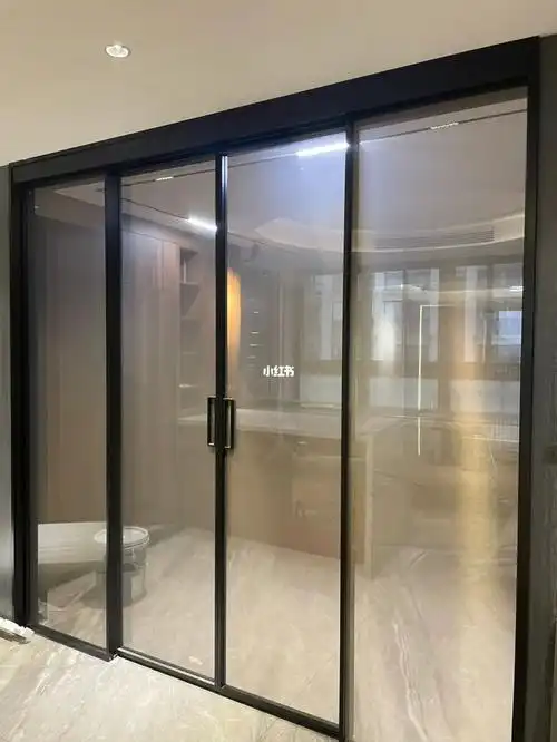 夹丝玻璃移门
