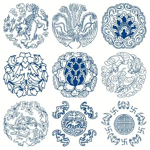 中国风青花瓷纹样之美十八