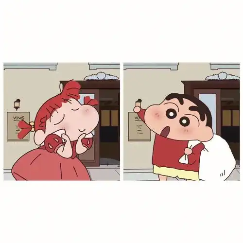 薯队长#笔记灵感  #蜡笔小新  #情头  #蜡笔  #蜡笔小新情侣头像