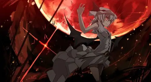 求动漫少女,血族小姐型,黑红为主,多点图