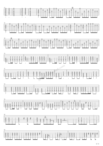 枪花乐队-敲开天堂之门-gun rose吉他谱