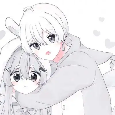 2021年微信头像动漫情侣图片