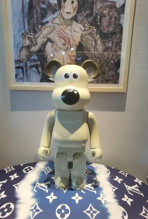 官方正品现货bearbrick1000%无敌掌门全新仅拆积木熊手办