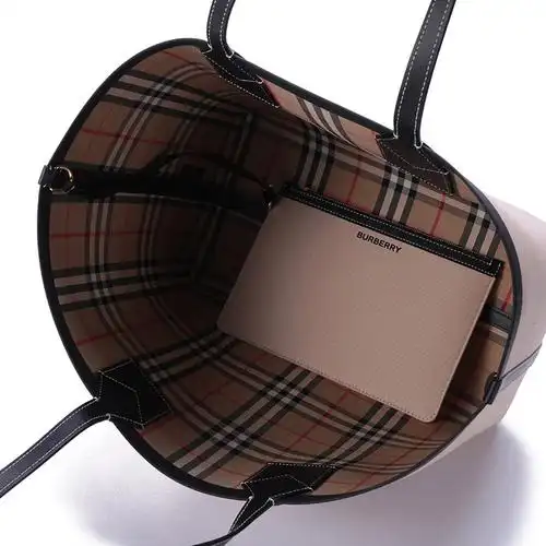 博柏利 burberry 女款织物london手提单肩包托特包购物袋子母包