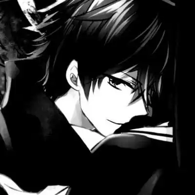 黑白丧系动漫男头像男生丧系黑暗压抑头像