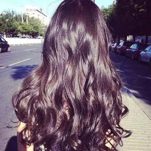 大波浪长发背影头像女生,烫大波浪的女孩有多好看