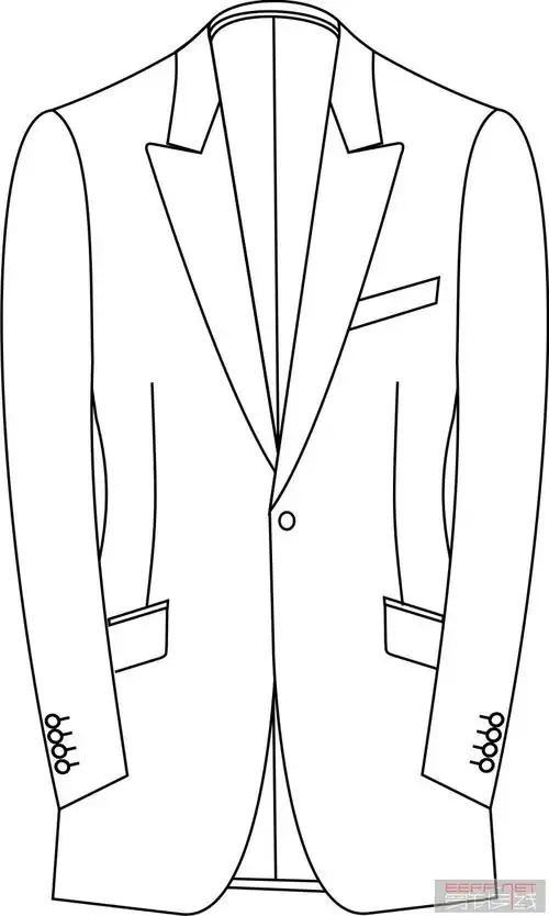 西装款式图示