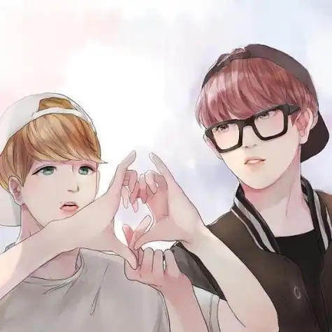 exo灿白情侣头像高清大图