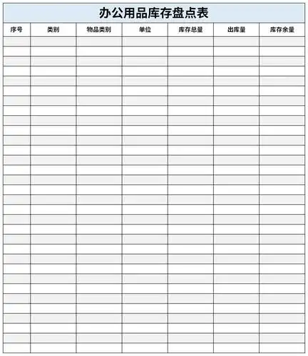 办公用品库存盘点表表格excel格式下载-华军软件园