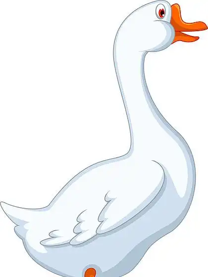 国内只白鹅卡通