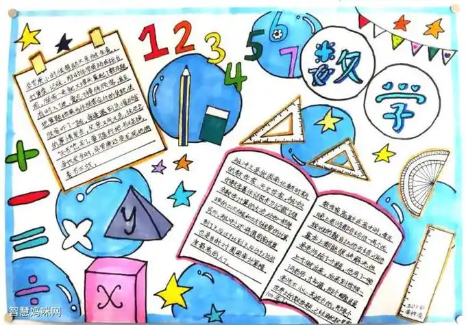 五年级数学手抄报一等奖作品初中数学手抄报简单又漂亮小学生数学手