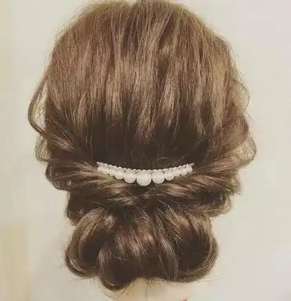 韩式蓬松盘发图片时尚盘发发型优雅更知性