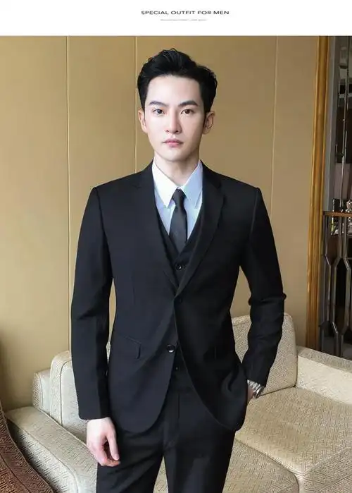 西服套装男士职业伴郎韩版新郎结婚商务正装外套修身休闲小西装秋