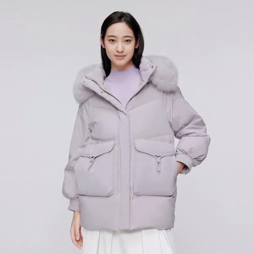 波司登2023冬季女短款杨紫同款新款羽绒服连帽宽松面包服外套