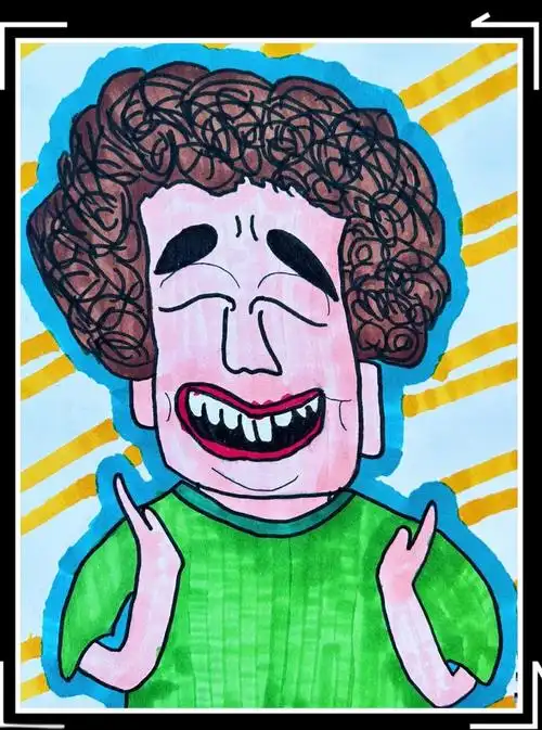 夸张脸型五官动态解析 :《夸张的脸》作品集,展现各种夸张表情 :小