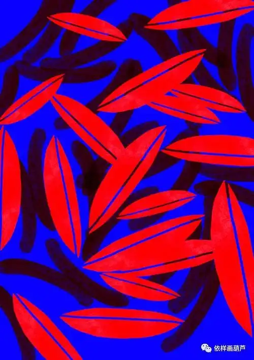 一组"惊艳"的强对比色彩练习