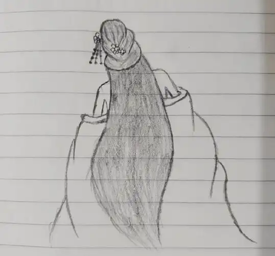 古风美女临摹画