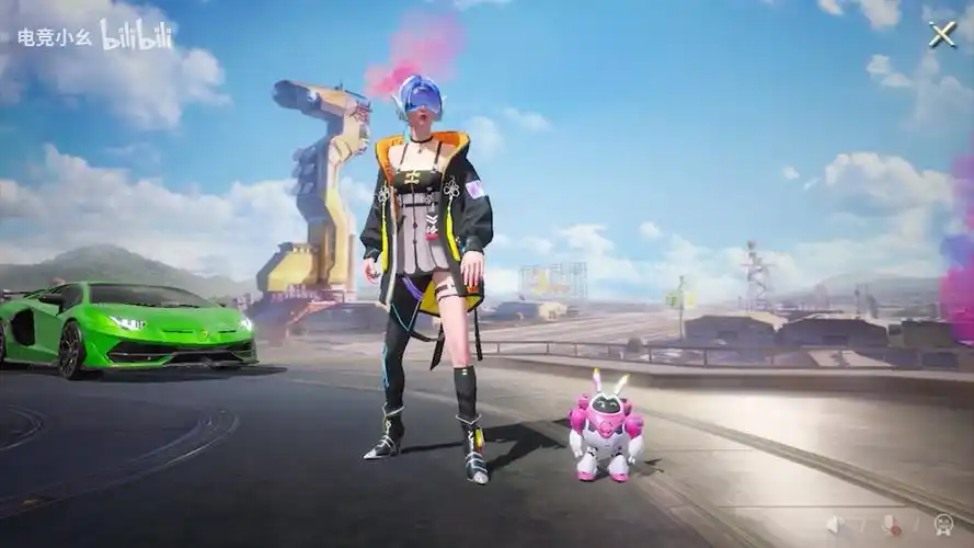 和平精英:主播穿黄金风衣玩追猎,一梭子解决四人满编队!