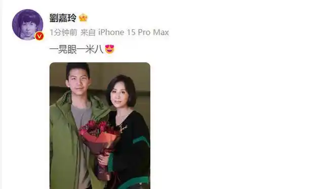 58岁刘嘉玲与胡军儿子再合照!男方身高超180cm,两人曾亲吻多次