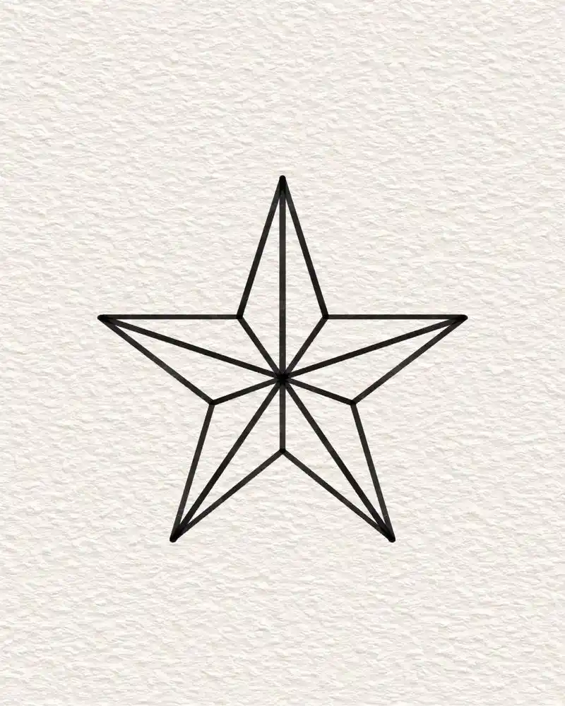 超简单的五角星画法#国庆 #简笔画 #一起学画画 #一学就会 - 抖音