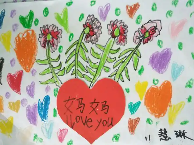 小天使幼儿园感恩绘画活动《送给妈妈的礼物》
