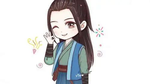 回车桌面>电脑壁纸>矢量>卡通矢量>q版任嘉伦古装可爱迷人写真>