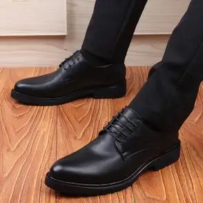 婚鞋 商务正装 皮鞋 男皮鞋 英伦尖头内增高皮鞋 男士 男舒适透气经典