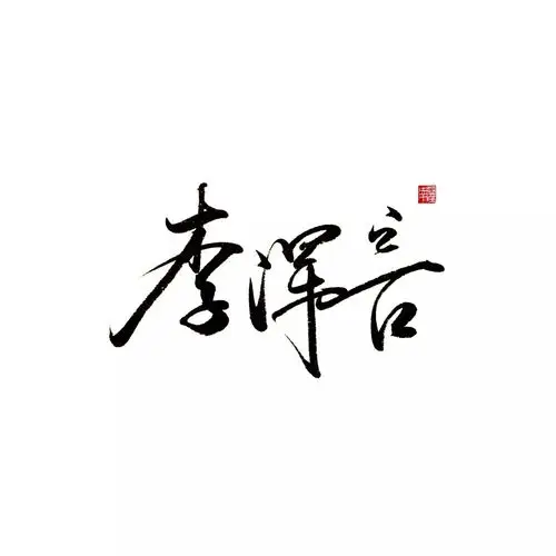 李泽言手写姓名「侵删」