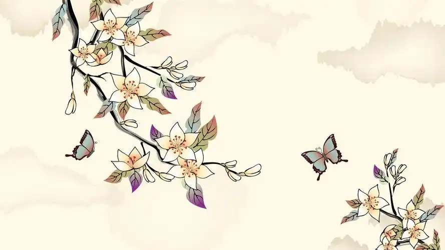 古风花鸟绘画,艺术壁纸-回车桌面