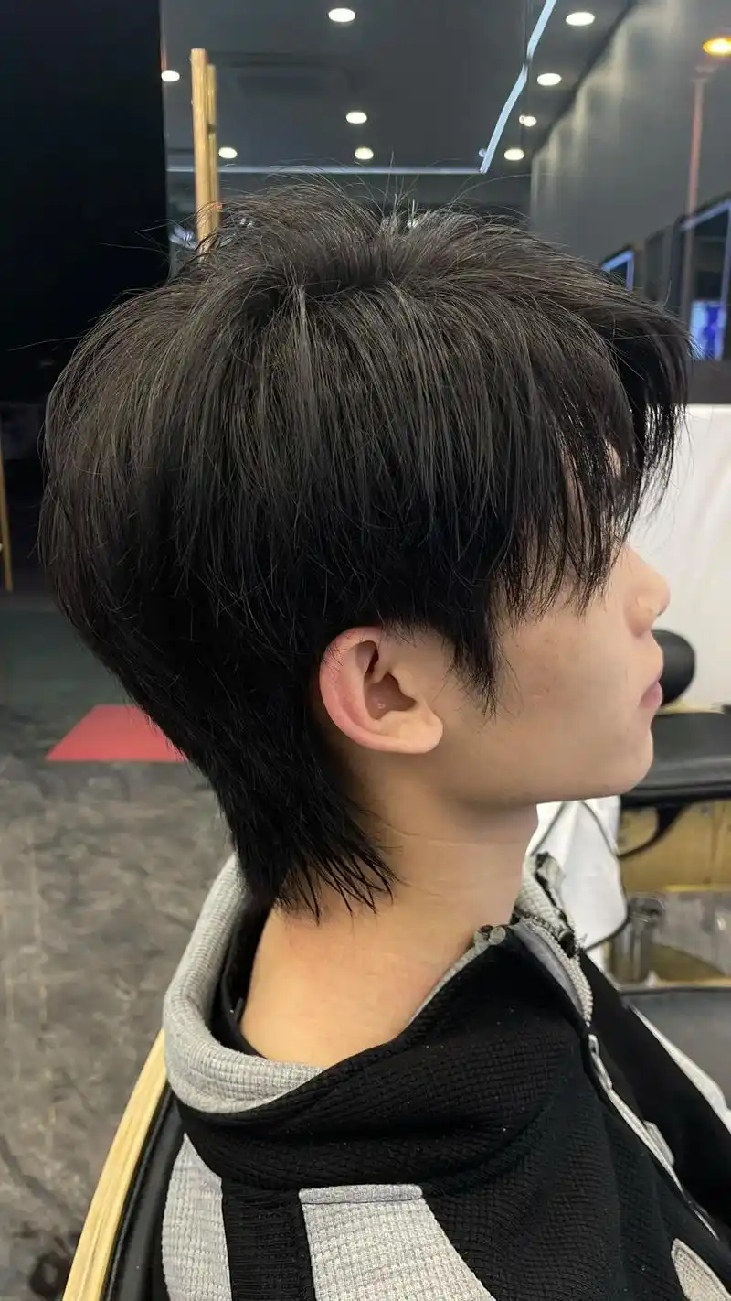 男士最火小狼尾不挑头型易打理山 - 抖音