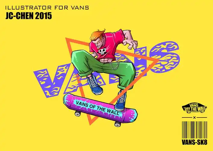 vans插图|插画|涂鸦/潮流|jc-chen-r6290 - 原创作品 - 站酷 (zcool)
