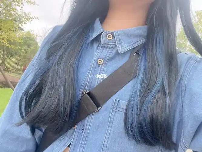 蓝灰色挂耳染掉色记录