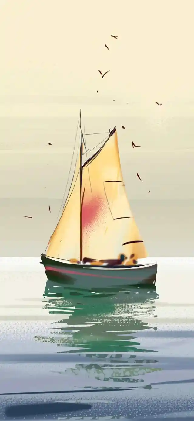 唯美清新风景插画,向往中的美好生活