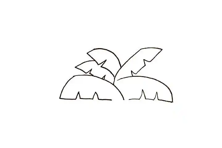 椰子树简笔画画法教程
