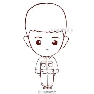 朴灿烈卡通人物简笔画王俊凯q版简笔画q版明星星简笔画杨幂q版明星
