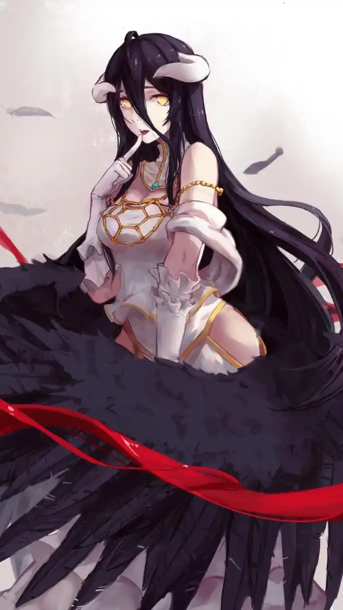 动漫壁纸# #二次元美图#  #overlord不死者之王#  骨王动漫手机壁纸