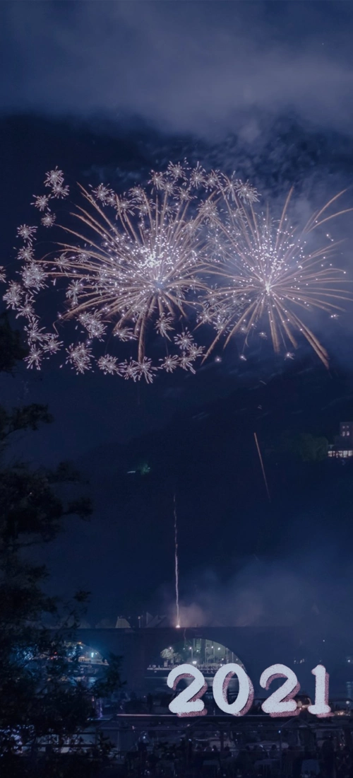 2021新年创意水彩背景图下一图集:2021元旦你好唯美背景图