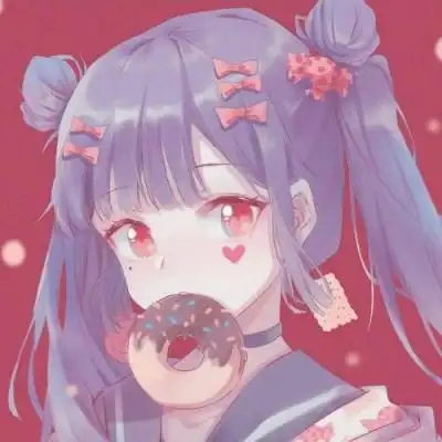 动漫女生可爱呆萌二次元头像,卡通头像图片-回车桌面